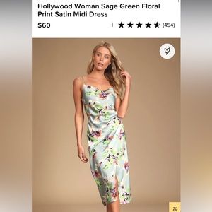 XS silky floral dress